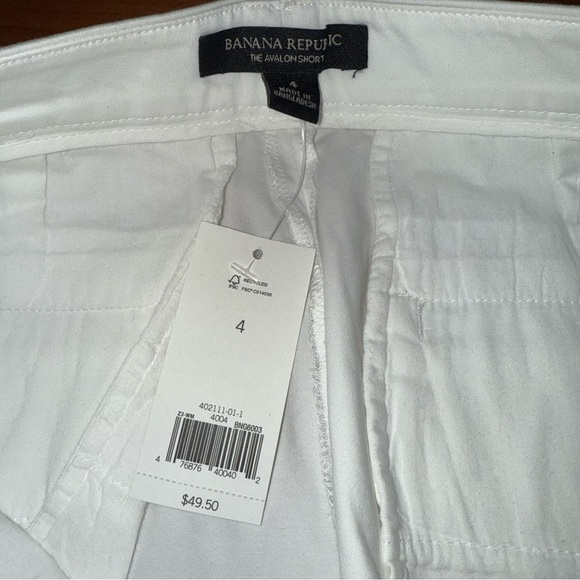 Banana Republic Women's Ivory Avalon Shorts (Size: 4) - Picture 9 of 11
